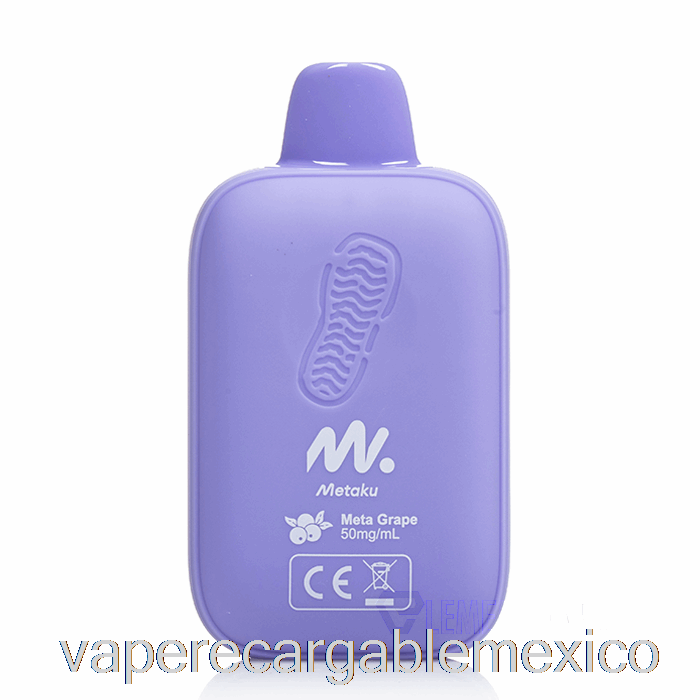 Vaporizador Recargable Metaku Moonwalk 9000 Desechable Meta Uva